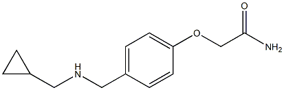 2-(4-{[(cyclopropylmethyl)amino]methyl}phenoxy)acetamide Struktur