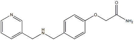 2-(4-{[(pyridin-3-ylmethyl)amino]methyl}phenoxy)acetamide Struktur