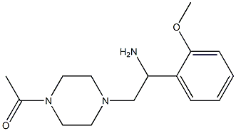 2-(4-acetylpiperazin-1-yl)-1-(2-methoxyphenyl)ethanamine Struktur