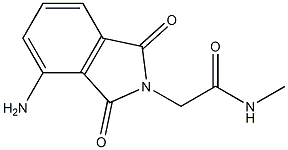 2-(4-amino-1,3-dioxo-2,3-dihydro-1H-isoindol-2-yl)-N-methylacetamide Struktur