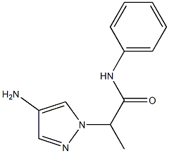 2-(4-amino-1H-pyrazol-1-yl)-N-phenylpropanamide Struktur