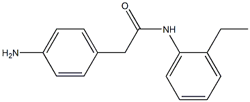 2-(4-aminophenyl)-N-(2-ethylphenyl)acetamide Struktur