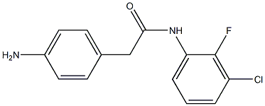 2-(4-aminophenyl)-N-(3-chloro-2-fluorophenyl)acetamide Struktur