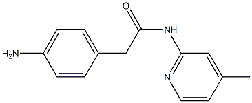 2-(4-aminophenyl)-N-(4-methylpyridin-2-yl)acetamide Struktur