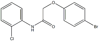 2-(4-bromophenoxy)-N-(2-chlorophenyl)acetamide Struktur