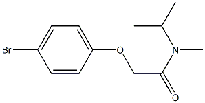 2-(4-bromophenoxy)-N-methyl-N-(propan-2-yl)acetamide Struktur