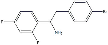 2-(4-bromophenyl)-1-(2,4-difluorophenyl)ethan-1-amine Struktur