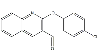 2-(4-chloro-2-methylphenoxy)quinoline-3-carbaldehyde Struktur