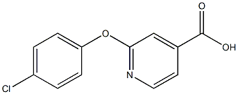 2-(4-chlorophenoxy)pyridine-4-carboxylic acid Struktur