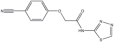 2-(4-cyanophenoxy)-N-(1,3,4-thiadiazol-2-yl)acetamide Struktur