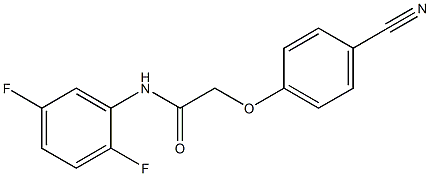 2-(4-cyanophenoxy)-N-(2,5-difluorophenyl)acetamide Struktur