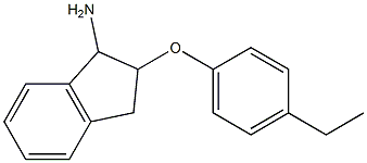 2-(4-ethylphenoxy)-2,3-dihydro-1H-inden-1-ylamine Struktur