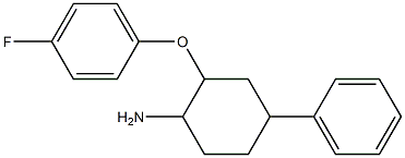 2-(4-fluorophenoxy)-4-phenylcyclohexan-1-amine Struktur