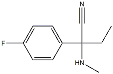 2-(4-fluorophenyl)-2-(methylamino)butanenitrile Struktur