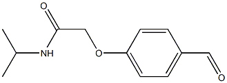 2-(4-formylphenoxy)-N-isopropylacetamide Struktur