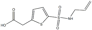 2-[5-(prop-2-en-1-ylsulfamoyl)thiophen-2-yl]acetic acid Struktur