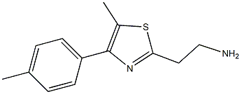 2-[5-methyl-4-(4-methylphenyl)-1,3-thiazol-2-yl]ethanamine Struktur