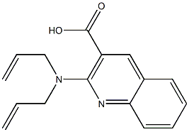 2-[bis(prop-2-en-1-yl)amino]quinoline-3-carboxylic acid Struktur