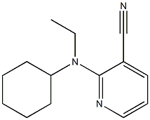 2-[cyclohexyl(ethyl)amino]pyridine-3-carbonitrile Struktur