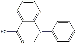 2-[methyl(phenyl)amino]pyridine-3-carboxylic acid Struktur