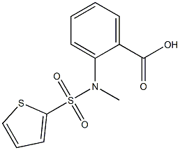 2-[methyl(thien-2-ylsulfonyl)amino]benzoic acid Struktur