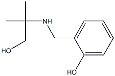 2-{[(1-hydroxy-2-methylpropan-2-yl)amino]methyl}phenol Struktur