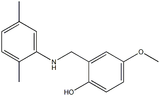 2-{[(2,5-dimethylphenyl)amino]methyl}-4-methoxyphenol Struktur