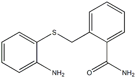 2-{[(2-aminophenyl)thio]methyl}benzamide Struktur