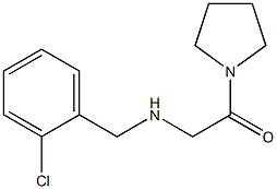 2-{[(2-chlorophenyl)methyl]amino}-1-(pyrrolidin-1-yl)ethan-1-one Struktur