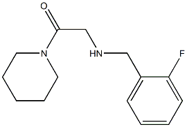 2-{[(2-fluorophenyl)methyl]amino}-1-(piperidin-1-yl)ethan-1-one Struktur