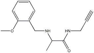 2-{[(2-methoxyphenyl)methyl]amino}-N-(prop-2-yn-1-yl)propanamide Struktur