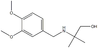 2-{[(3,4-dimethoxyphenyl)methyl]amino}-2-methylpropan-1-ol Struktur