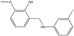 2-{[(3-iodophenyl)amino]methyl}-6-methoxyphenol Struktur