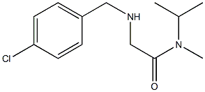 2-{[(4-chlorophenyl)methyl]amino}-N-methyl-N-(propan-2-yl)acetamide Struktur