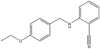 2-{[(4-ethoxyphenyl)methyl]amino}benzonitrile Struktur