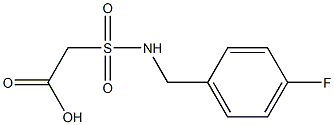 2-{[(4-fluorophenyl)methyl]sulfamoyl}acetic acid Struktur