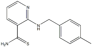 2-{[(4-methylphenyl)methyl]amino}pyridine-3-carbothioamide Struktur