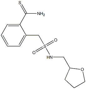 2-{[(oxolan-2-ylmethyl)sulfamoyl]methyl}benzene-1-carbothioamide Struktur