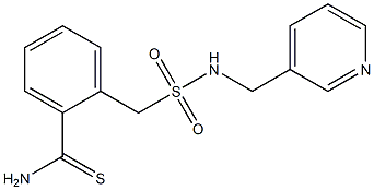 2-{[(pyridin-3-ylmethyl)sulfamoyl]methyl}benzene-1-carbothioamide Struktur