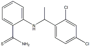 2-{[1-(2,4-dichlorophenyl)ethyl]amino}benzene-1-carbothioamide Struktur