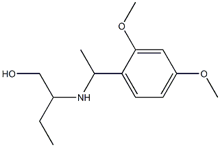 2-{[1-(2,4-dimethoxyphenyl)ethyl]amino}butan-1-ol Struktur