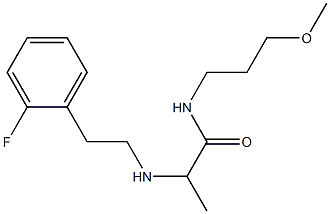 2-{[2-(2-fluorophenyl)ethyl]amino}-N-(3-methoxypropyl)propanamide Struktur