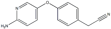 2-{4-[(6-aminopyridin-3-yl)oxy]phenyl}acetonitrile Struktur