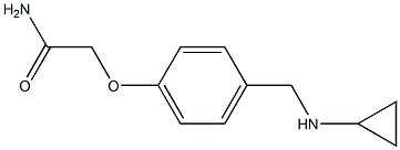 2-{4-[(cyclopropylamino)methyl]phenoxy}acetamide Struktur