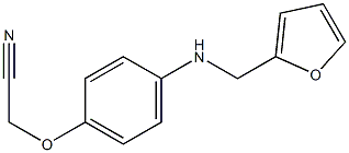 2-{4-[(furan-2-ylmethyl)amino]phenoxy}acetonitrile Struktur