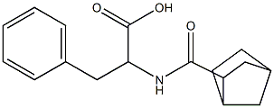 2-{bicyclo[2.2.1]heptan-2-ylformamido}-3-phenylpropanoic acid Struktur