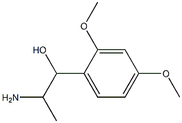 2-amino-1-(2,4-dimethoxyphenyl)propan-1-ol Struktur