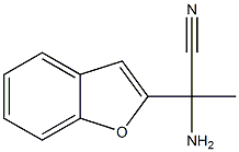 2-amino-2-(1-benzofuran-2-yl)propanenitrile Struktur