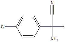 2-amino-2-(4-chlorophenyl)propanenitrile Struktur