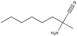 2-amino-2-methyloctanenitrile Struktur